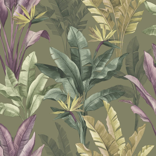 Madagasger Olive Purple Wallpaper