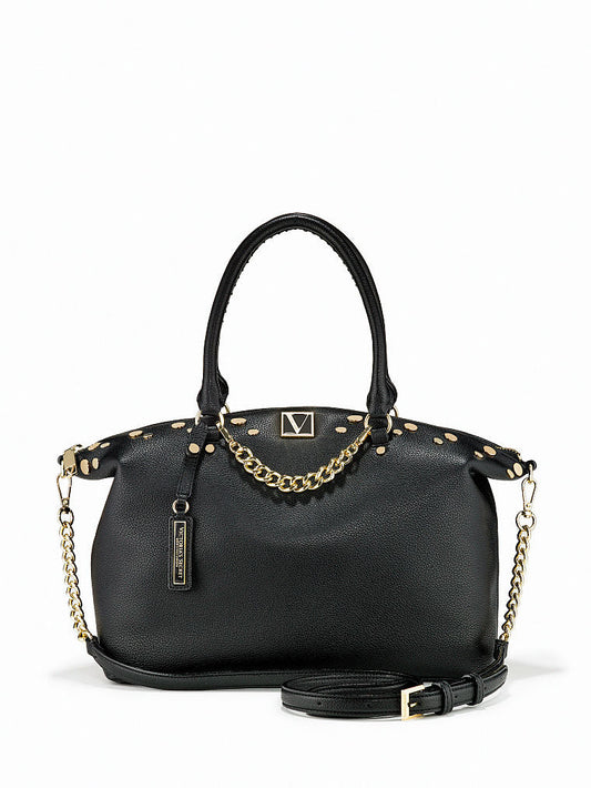 The Victoria Slouchy Satchel Studded Handbag